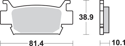 SBS Brake Pad Sinter Hi-Tech Offroad 829SI
