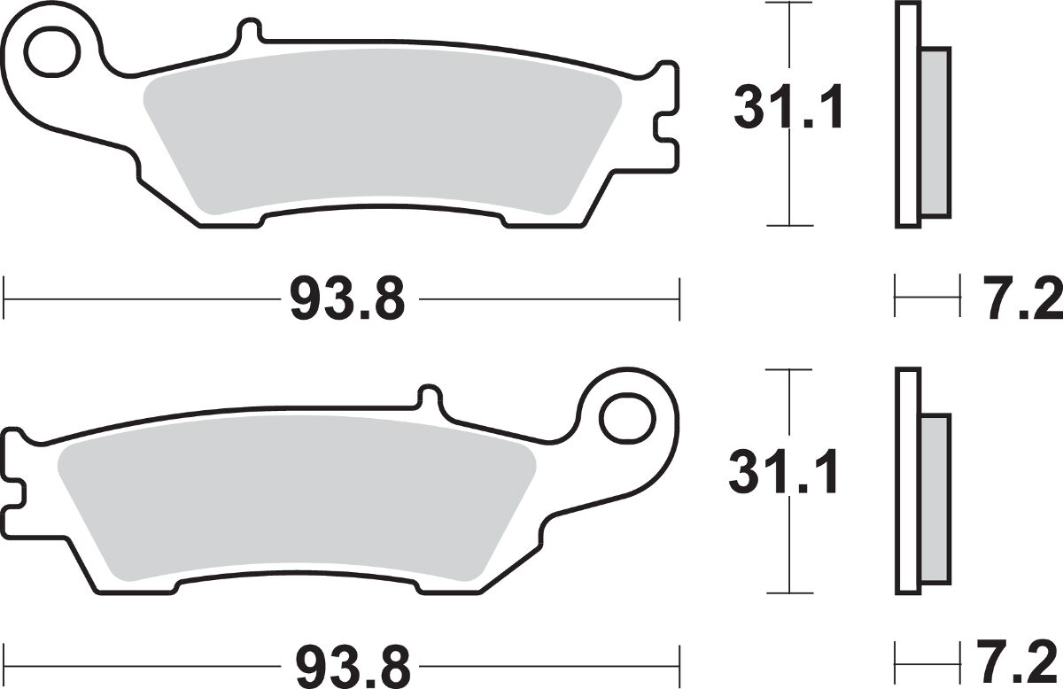 SBS BRAKE PADS SBS MX 840SI 840SI
