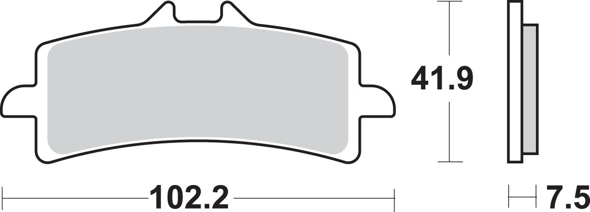 SBS BRAKE PAD SINT SBS 841HS 841HS