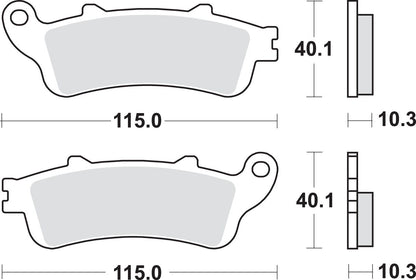 SBS BRAKE PAD SINT REAR 880LS