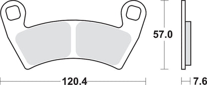 SBS BRAKE PAD SINT/CAR OFF 897SI