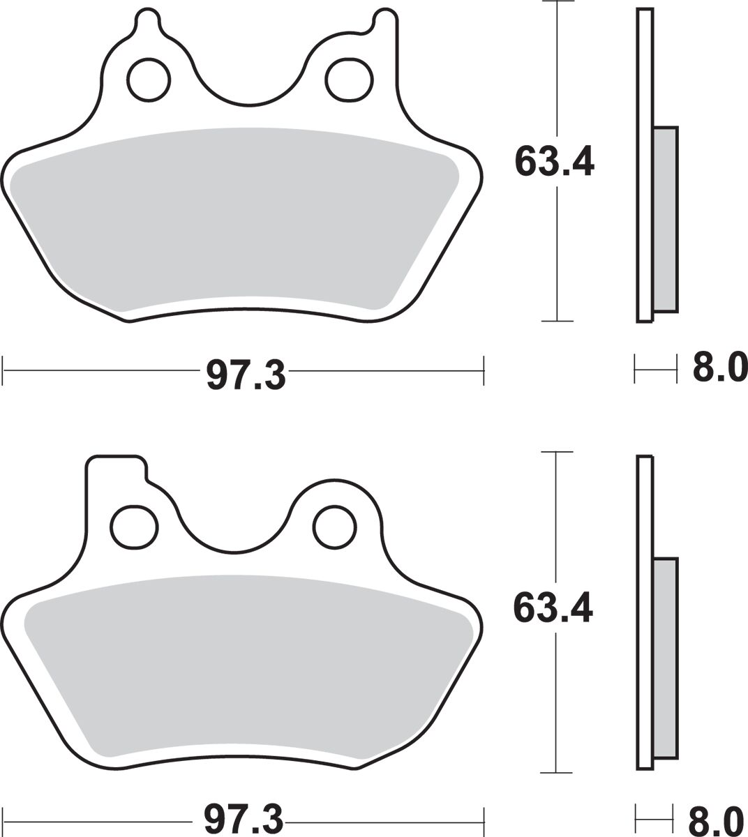 SBS BRAKE PAD SBS 826HS 826H.HS