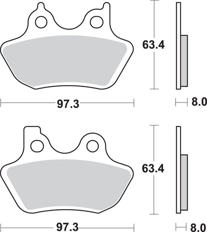 SBS BRAKE PAD SBS 826HS 826H.HS