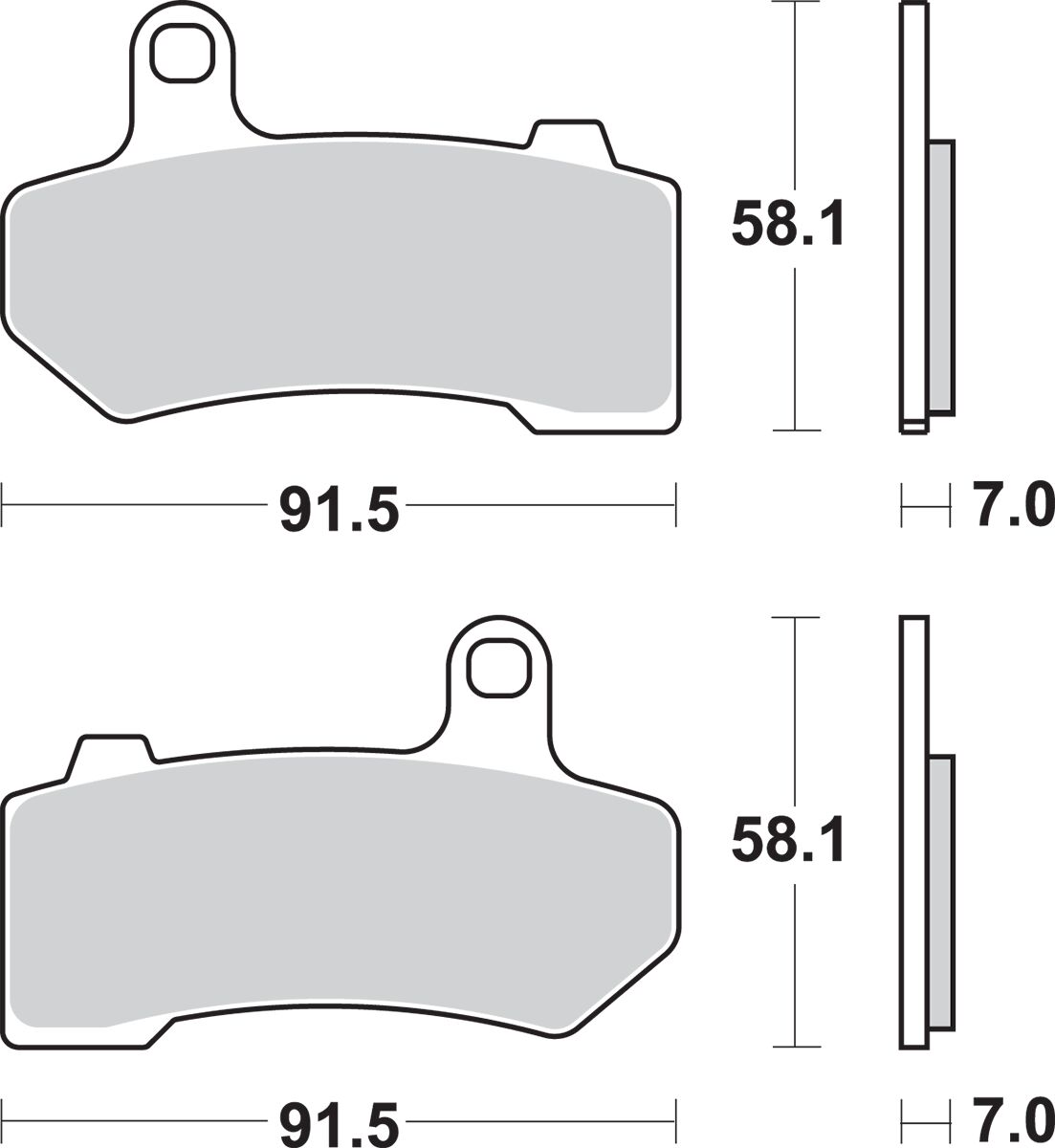 SBS BRAKE PAD SINTRD 830HS 830H.HS
