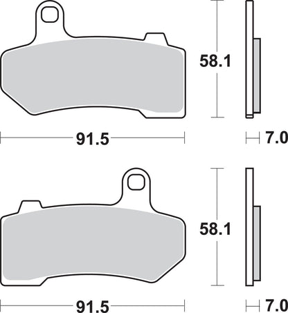SBS BRAKE PAD SINTRD 830HS 830H.HS