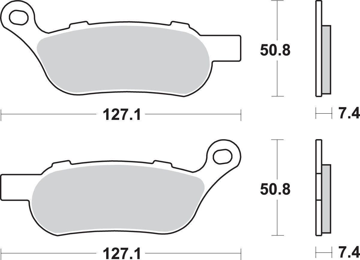 SBS BRAKE PAD SBS H/D 854LS 854H.LS