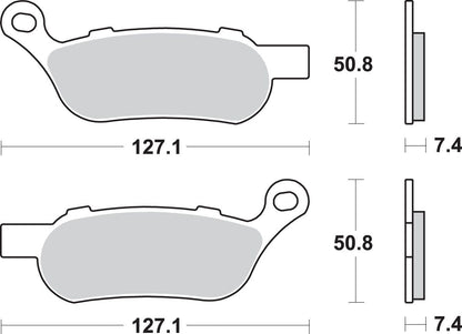 SBS BRAKE PAD SBS H/D 854LS 854H.LS