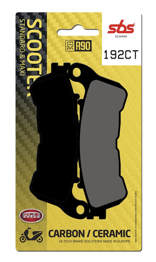 SBS BRAKE PAD CAR/CER SCOOT 192CT