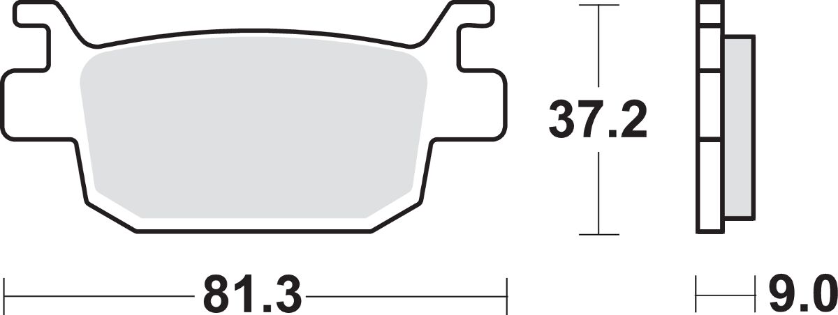 SBS BRAKE PAD CAR/CER SCOOT 193CT