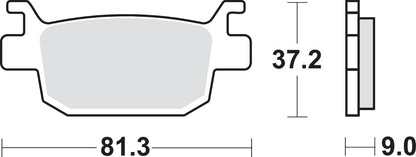 SBS BRAKE PAD CAR/CER SCOOT 193CT