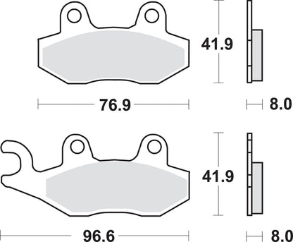 SBS Brake Pad Sinter Hi-Tech Scooter 197MS
