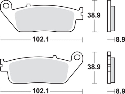 SBS BRAKE PAD SINT SCOOT 184MS