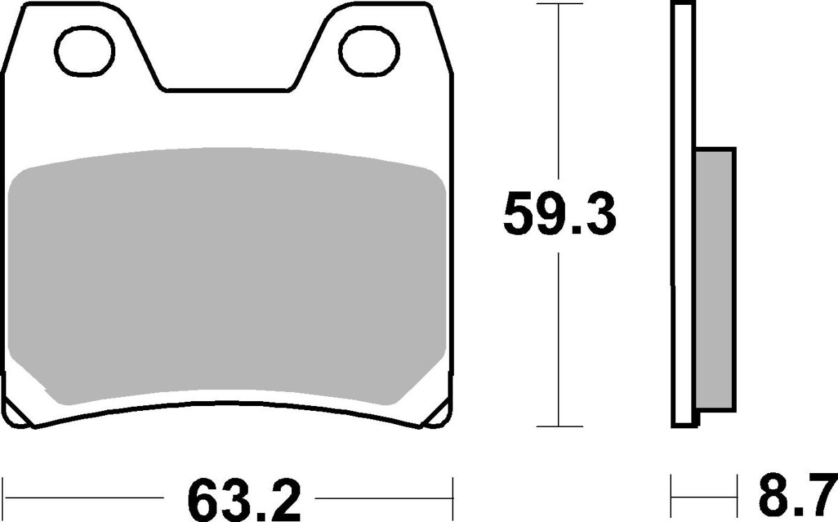 SBS Brake Pads Sinter Hi-Tech Street 770LS