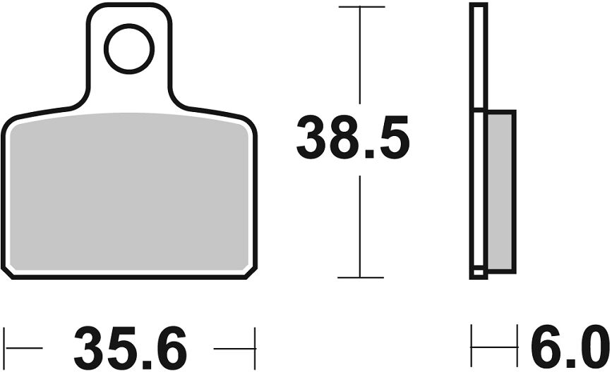 SBS Brake Pad Ceramic Hi-Tech Street 803HF