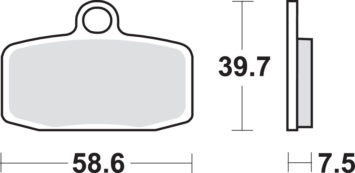 SBS BRAKE PAD SINT OFF RACE 885RSI