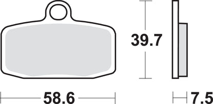 SBS BRAKE PAD SINT OFF RACE 885RSI