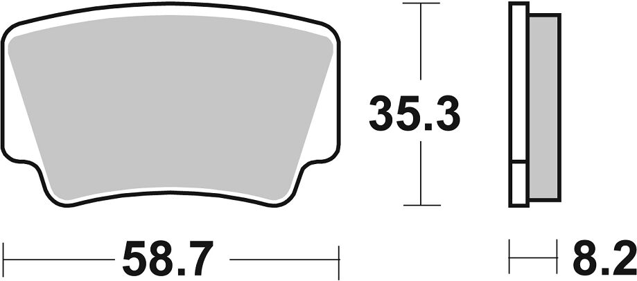 SBS Brake Pad Sinter Carbon Offroad 867SI