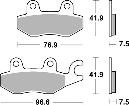 SBS Brake Pad Sinter Hi-Tech Street 955HS