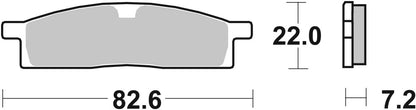 SBS Brake Pads Sinter Racing Hi-Tech Offroad 589RSI