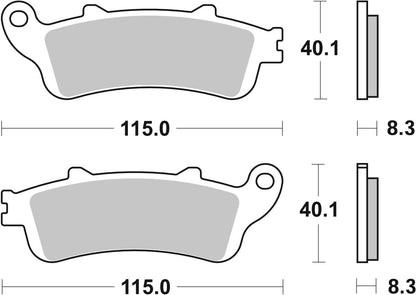 SBS Brake Pads Carbon Ceramic Hi-Tech 156CT