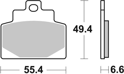SBS Brake Pads Sinter Hi-Tech 224MS