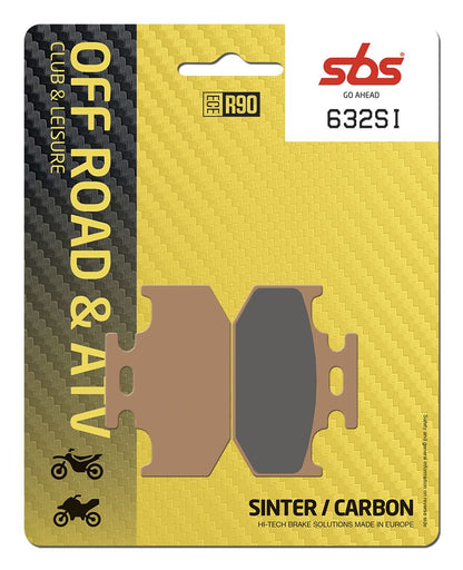 SBS Brake Pads Sinter Carbon Hi-Tech Offroad 632SI