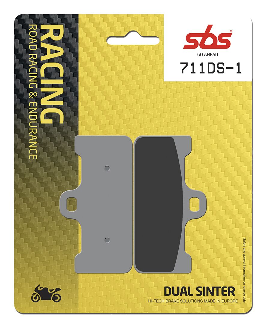 SBS Brake Pads Dual Sinter Road Racing Dynamic Racing Concept Hi-Tech 711DS-1