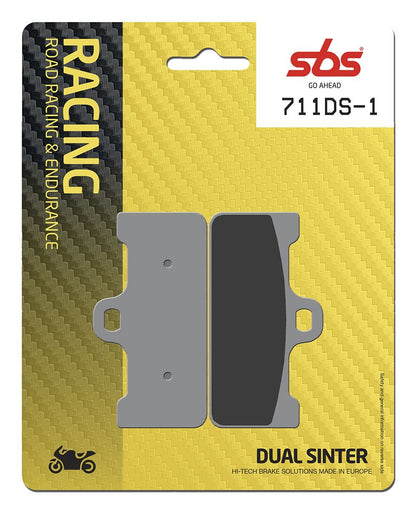 SBS Brake Pads Dual Sinter Road Racing Dynamic Racing Concept Hi-Tech 711DS-1