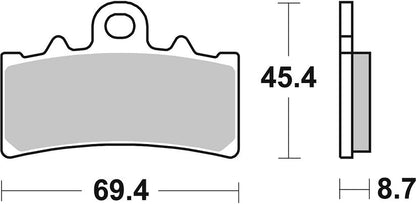SBS Brake Pads Sinter Racing Hi-Tech 877RST