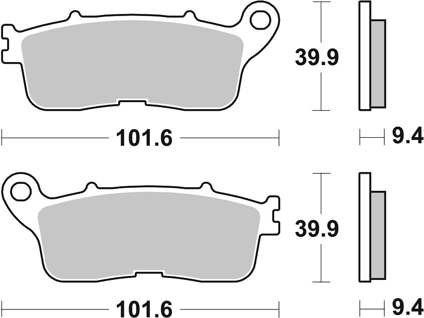 SBS Brake Pad Sinter Hi-Tech Street 892LS