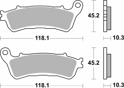SBS Brake Pad Sinter Hi-Tech Street 953LS