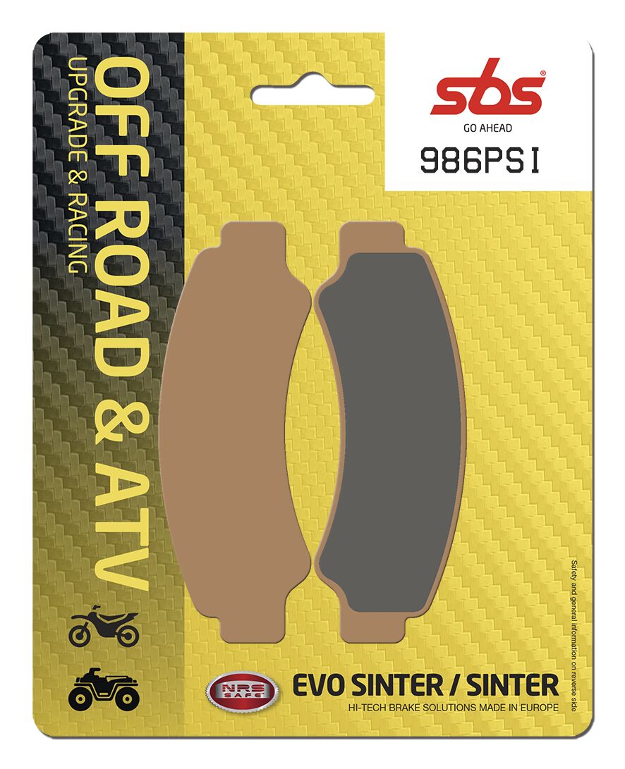 SBS Brake Pad Evo Sinter Hi-Tech, ATV & UTV 986PSI