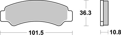 SBS Brake Pad Sinter Carbon Hi-Tech Offroad 986SI