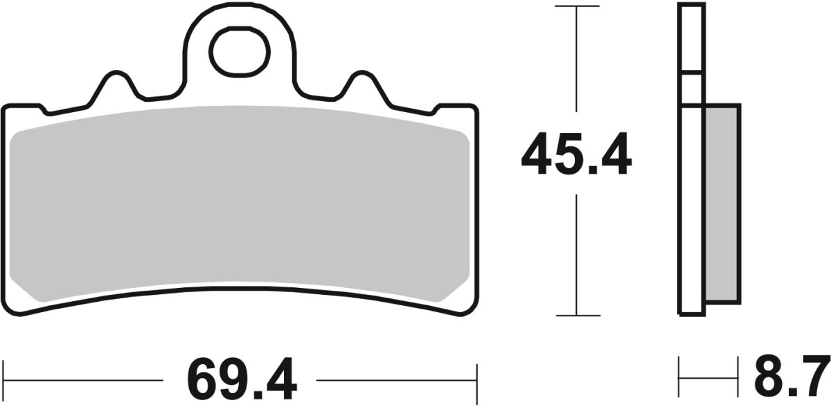 SBS Brake Pads Sinter Hi-Tech 231MS