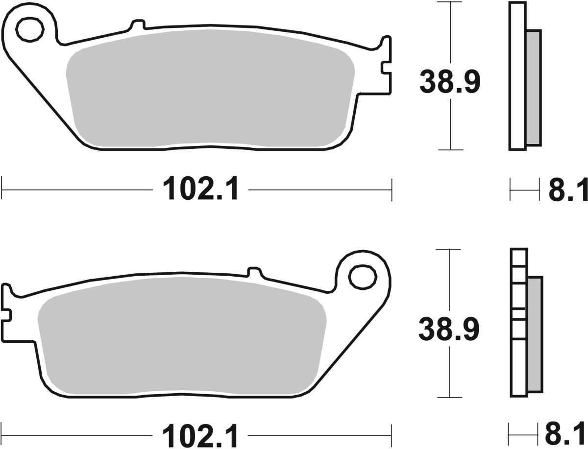 SBS Brake Pads Sinter Racing Hi-Tech 627RST