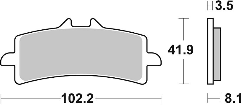 SBS Brake Pads Dual Sinter Road Racing Dynamic Racing Concept Hi-Tech 841DS-1