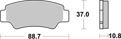 SBS Brake Pad Sinter Hi-Tech Street 933HS
