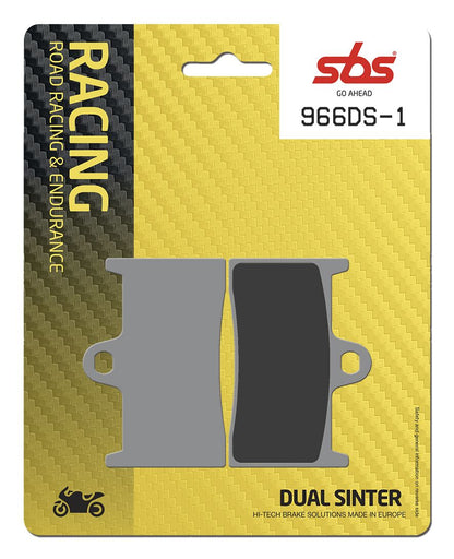 SBS Brake Pad Dual Sinter Road Racing Dynamic Racing Concept Hi-Tech 966DS-1