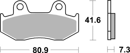 SBS Brake Pads Sinter Hi-Tech 104MS