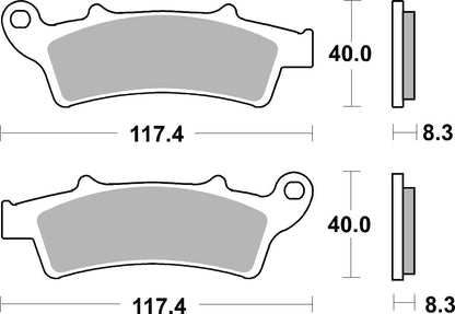 SBS Brake Pads Sinter Hi-Tech 159MS