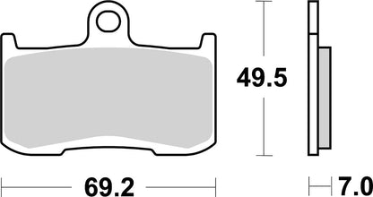 SBS Brake Pads Sinter Racing Hi-Tech 782RST