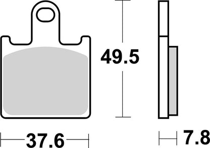 SBS Brake Pads Sinter Racing Hi-Tech 838RST