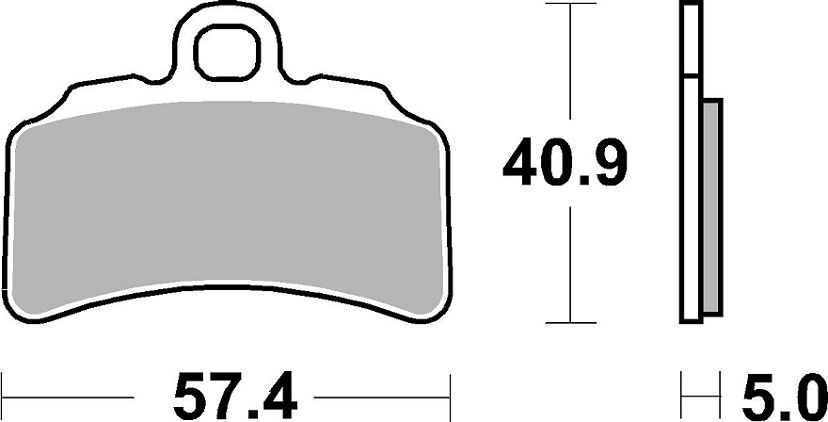 SBS Brake Pad Evo Sinter Racing Hi-Tech Offroad 963RSI
