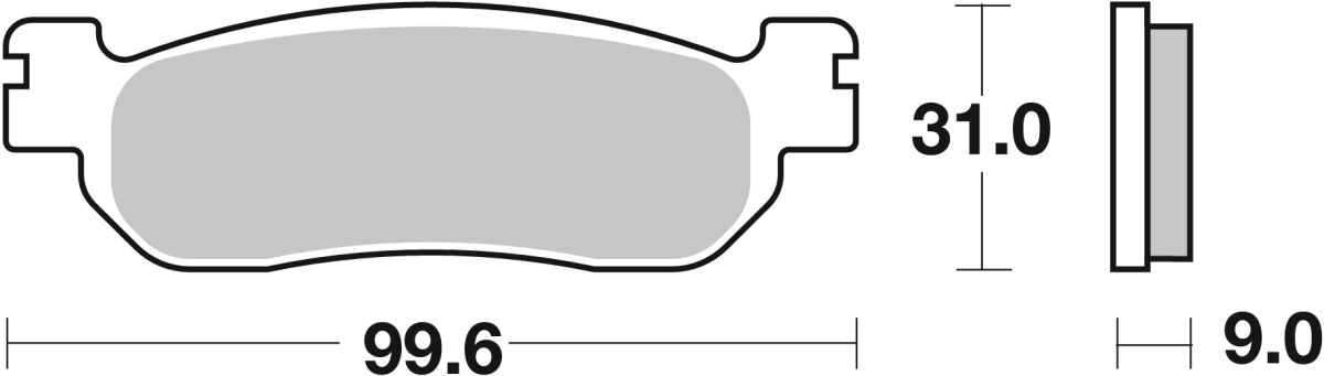SBS Brake Pads Sinter Scooter Hi-Tech 155MS