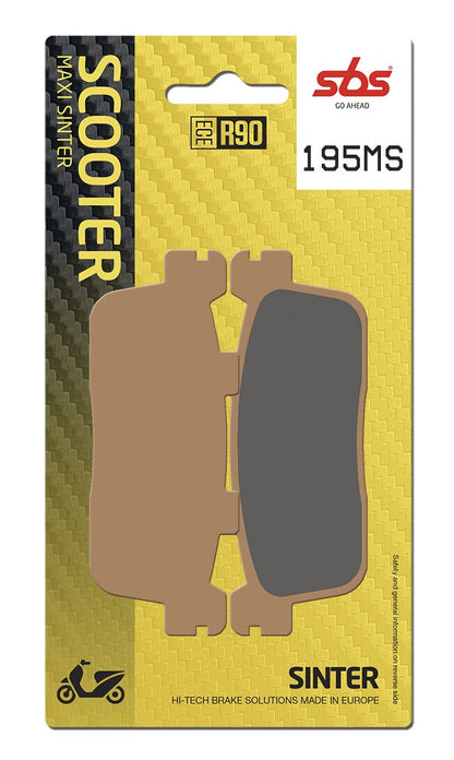SBS Brake Pads Sinter Scooter Hi-Tech 195MS
