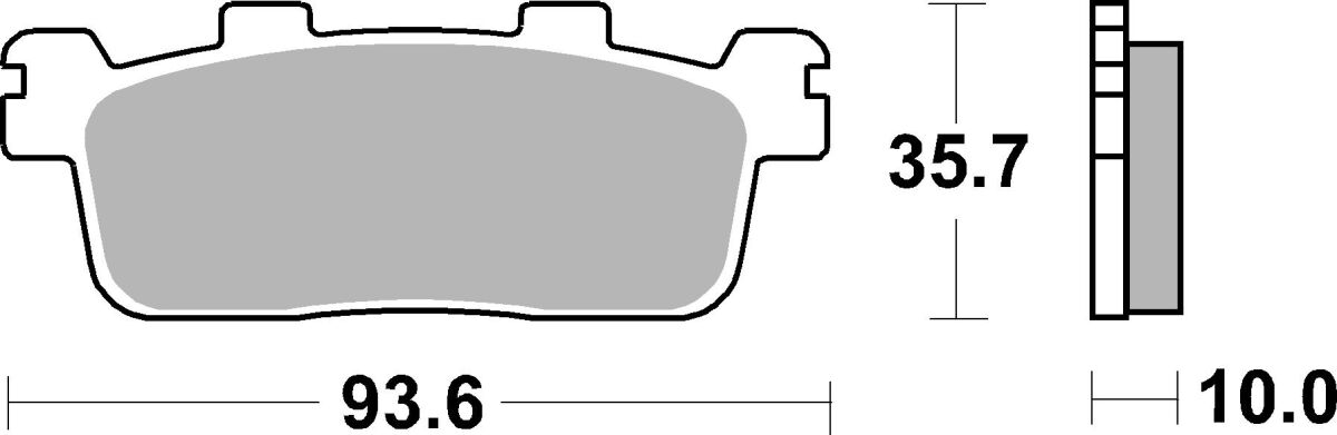SBS Brake Pads Sinter Scooter Hi-Tech 195MS