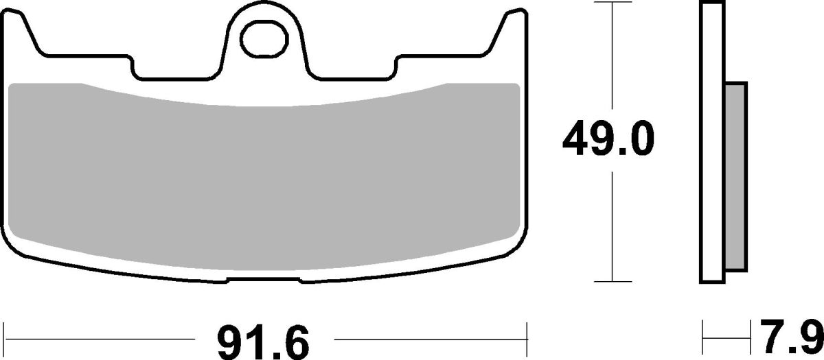 SBS Brake Pads Sinter Racing Hi-Tech 795HS