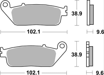 SBS Brake Pads Sinter Racing Hi-Tech 700RST