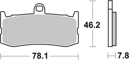 SBS Brake Pads Sinter Racing Hi-Tech 864RST