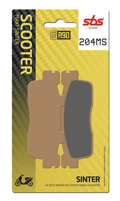 SBS Brake Pads Sinter Scooter Hi-Tech 204MS